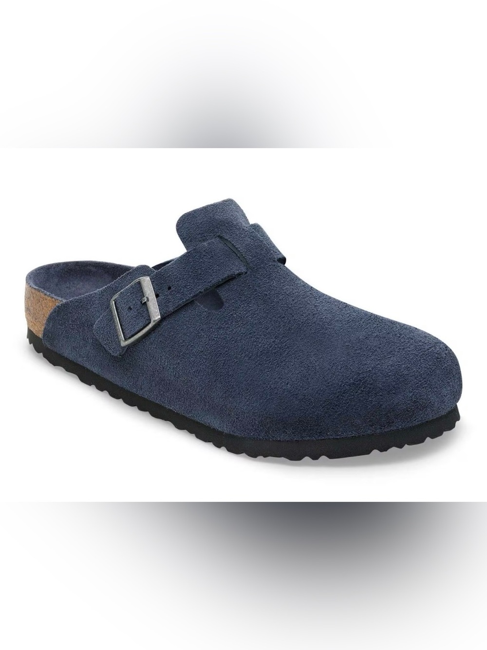 Birkenstock Boston Suede Leather navy Size 7